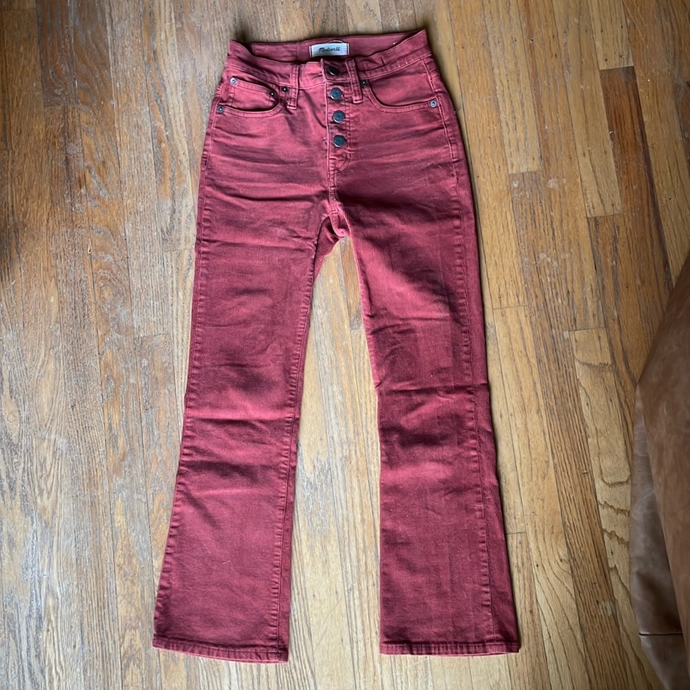 Madewell Cali Demi-Boot button-down Corduroy Pants